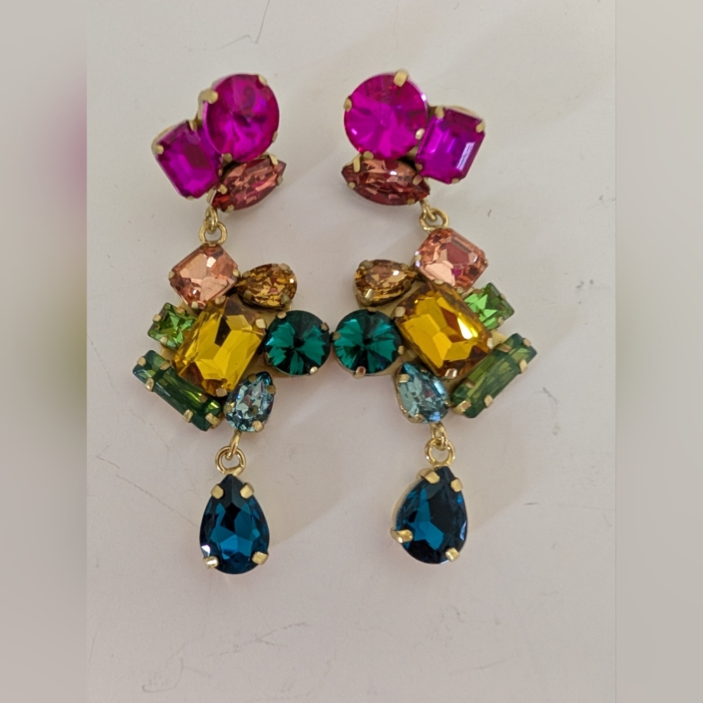 Earring Crystal Rhinestone Bohemiam Post Dangle Earrings
